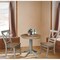International Concepts Round 30 in Rd Top Pedestal Table, 2 X-Back Chairs, Hickory/Stone, 30 in W, 30 in L, 29.9 in H, Wood K41-30RT-27B-C613-2 - alternate 3